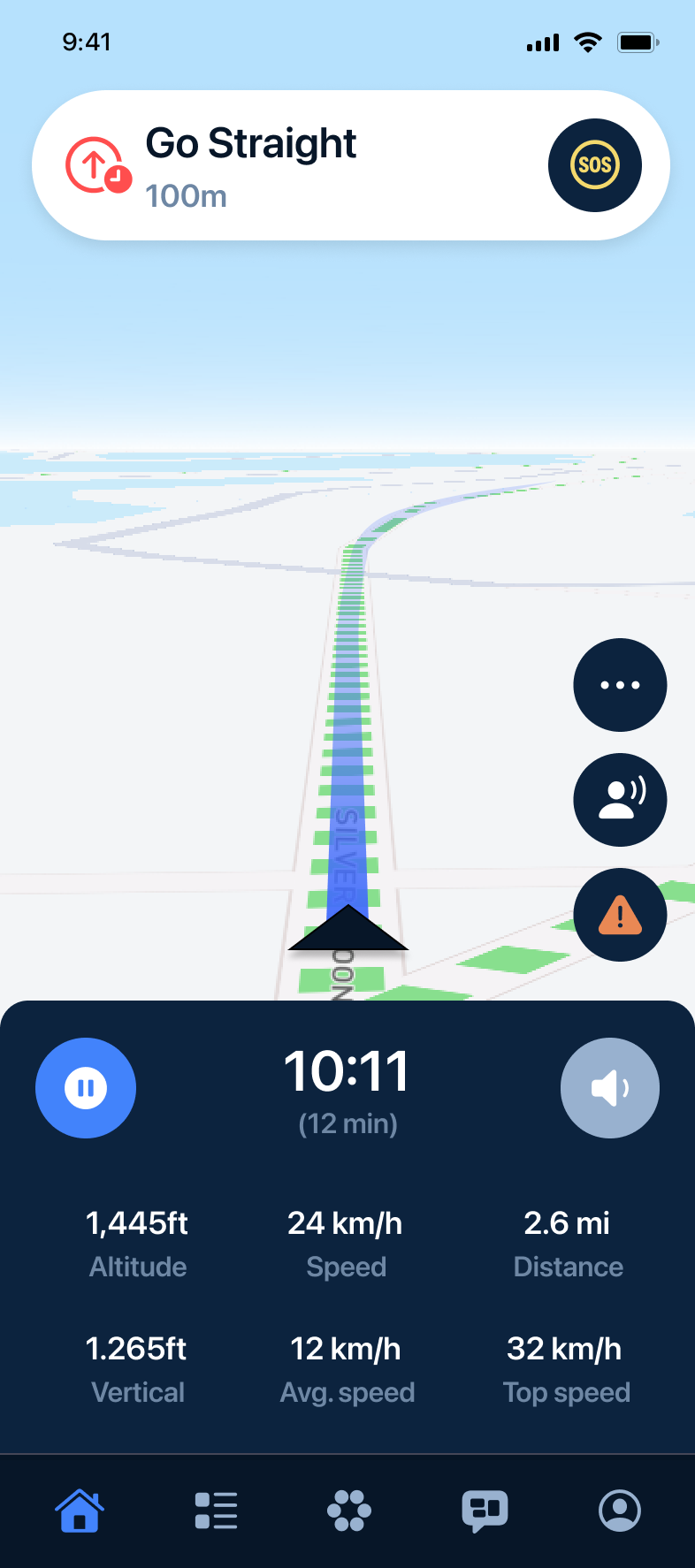 Turn-by-turn audio navigation